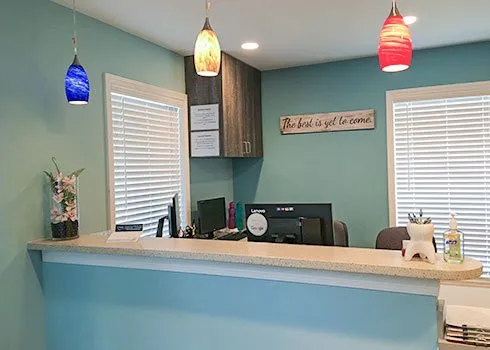 Accent Family Dentistry Reception Desk